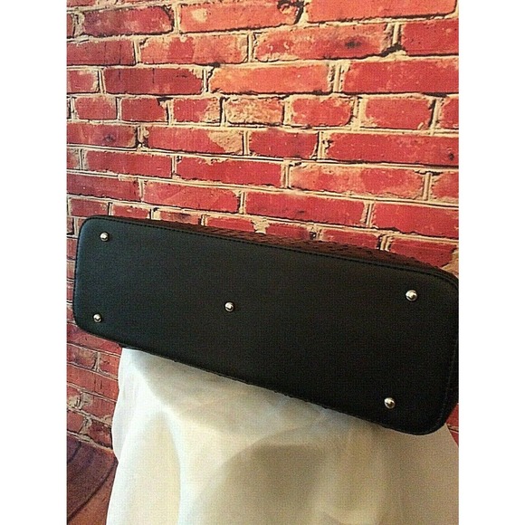 NWTPut It All in Here Vegan Leather Large Ostrich Print Tote Fashion Handbag Blk - Picture 8 of 12